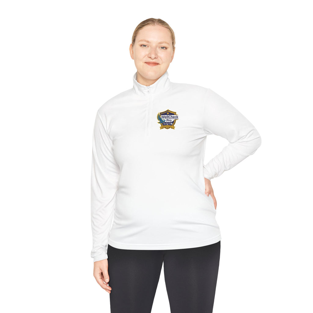 Quarter-Zip Pullover — "Stay Sharp, Stay Focused, Stay Resilient" Badge Pullover