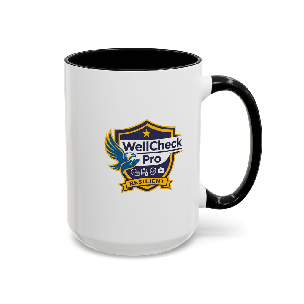 WellCheck Pro Accent Coffee Mug – "Ignite the Signal" Rescue & Crisis Response Design (11/15oz)