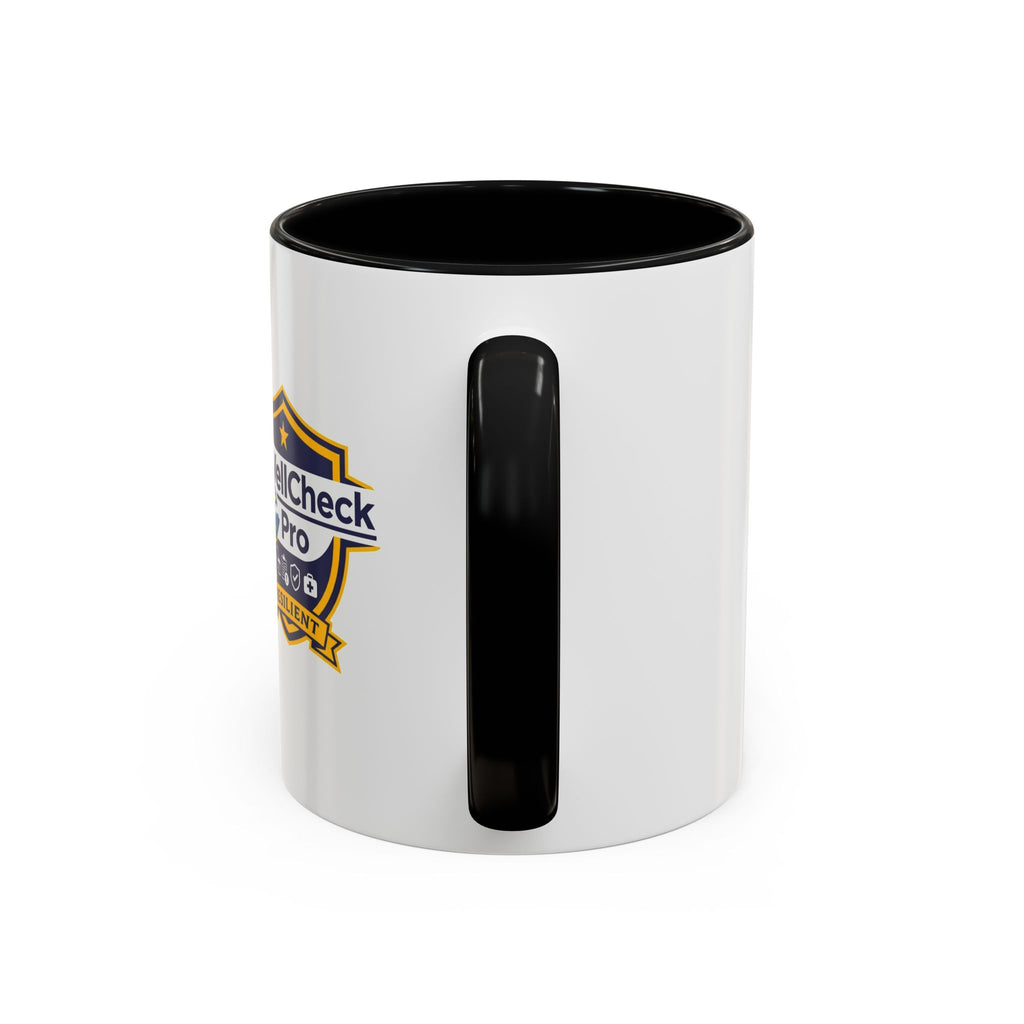 WellCheck Pro Accent Coffee Mug – "Ignite the Signal" Rescue & Crisis Response Design (11/15oz)