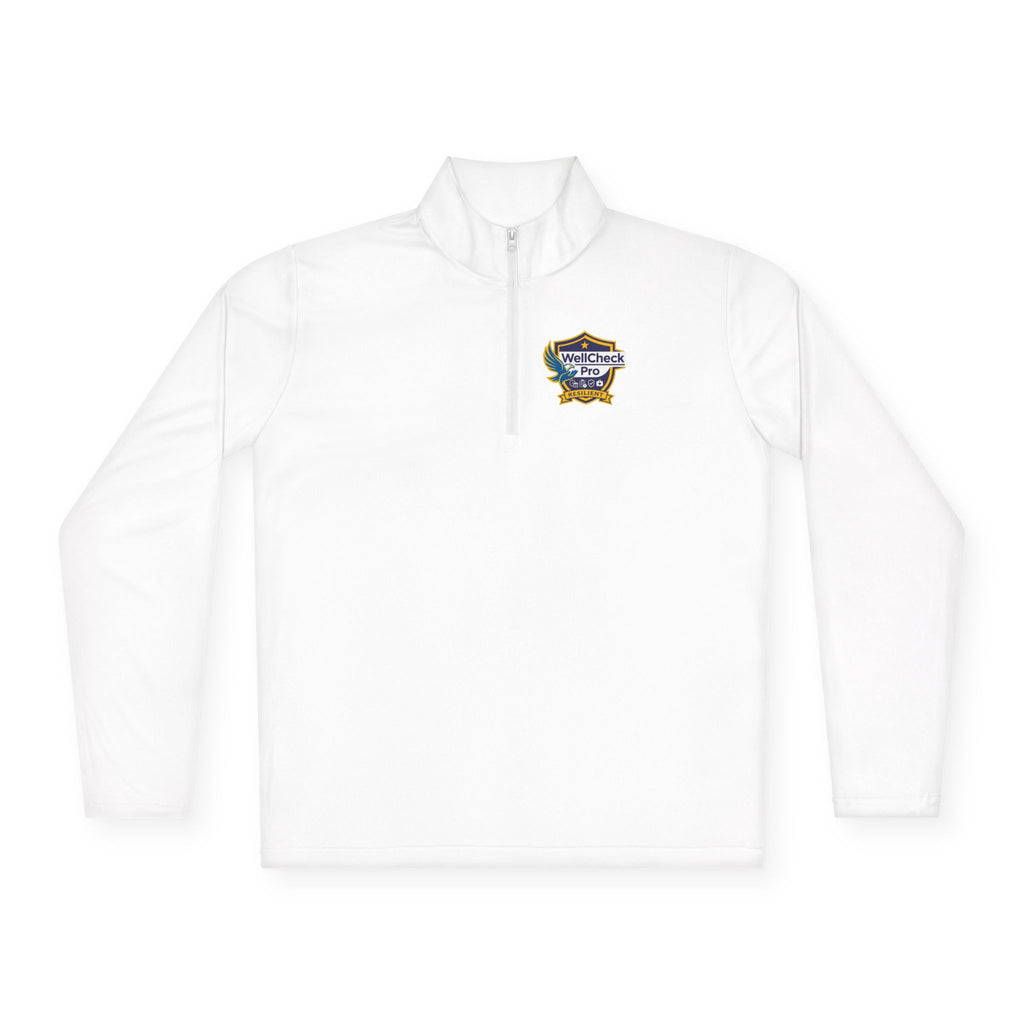 Quarter-Zip Pullover — "Stay Sharp, Stay Focused, Stay Resilient" Badge Pullover