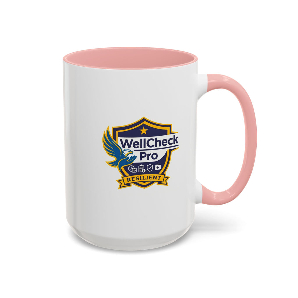 WellCheck Pro Accent Coffee Mug – "Ignite the Signal" Rescue & Crisis Response Design (11/15oz)