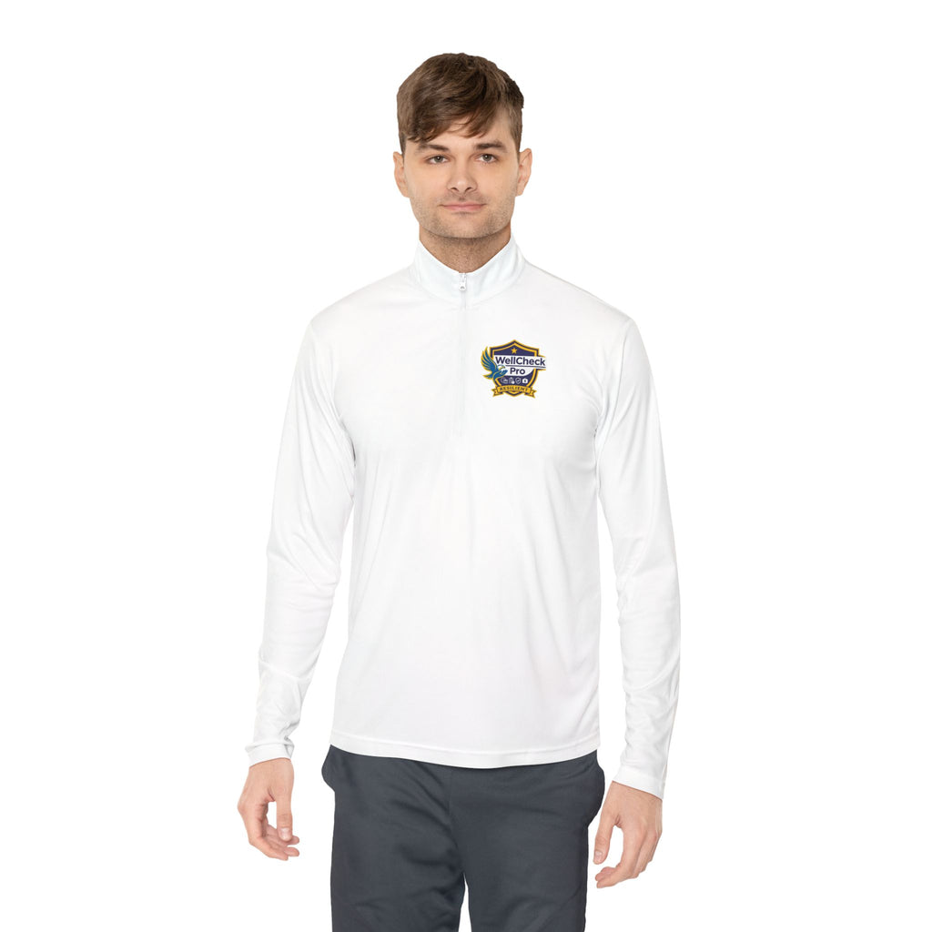 Quarter-Zip Pullover — "Stay Sharp, Stay Focused, Stay Resilient" Badge Pullover
