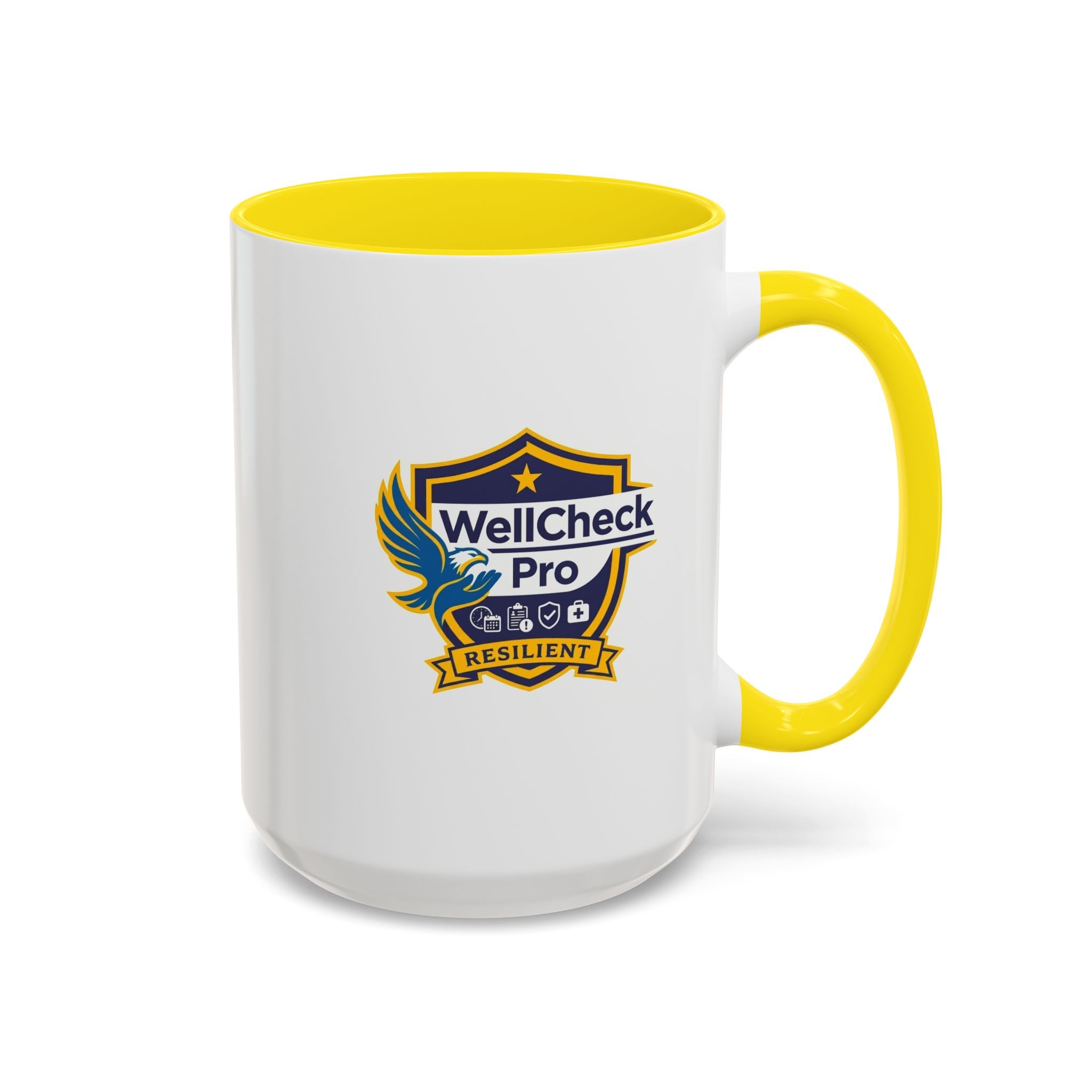 WellCheck Pro Accent Coffee Mug – "Ignite the Signal" Rescue & Crisis Response Design (11/15oz)