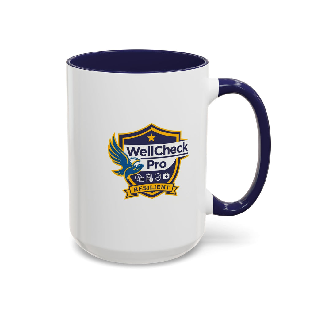 WellCheck Pro Accent Coffee Mug – "Ignite the Signal" Rescue & Crisis Response Design (11/15oz)